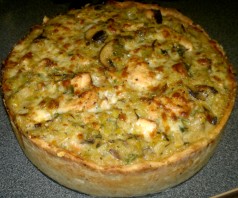 Chicken and leek pie made with pastry from Richard Bertinet masterclass