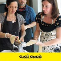 A fresh pasta making class at the CiCi CoCo cookery school