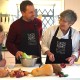 Christine chats to students at one of her cookery classes